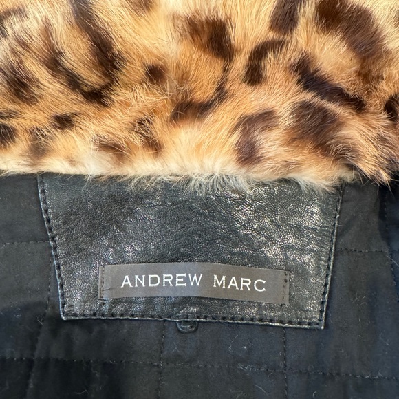 Andrew Marc Leather Jacket sz M - Picture 8 of 9